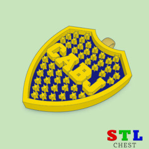 LLAVERO/COLGANTE ESCUDO BOCA JUNIORS